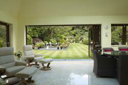 Origin bi fold doors open