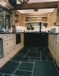 Grouting dark tiles