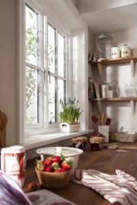 Timber cottage window